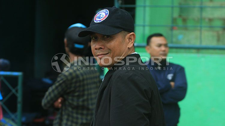 Pelatih Arema FC, Joko Susilo. Copyright: © Ian Setiawan/INDOSPORT