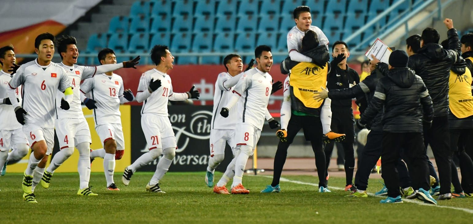 Vietnam U-23 lolos ke final Piala Asia U-23. Copyright: © AFC