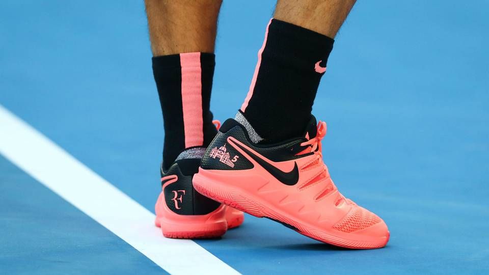 Sepatu berwarna Pink di Australia Terbuka 2018 Copyright: © Sportingnews