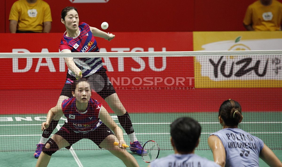 Greysia Polii/Apriani Rahayu vs Chae Yoo Jung/Hye Rin Kim Copyright: © Herry Ibrahim/Indosport.com