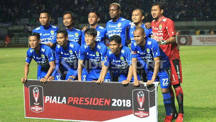 Skuat Persib Bandung di Piala Presiden 2018. Copyright: © Arif Rahman
