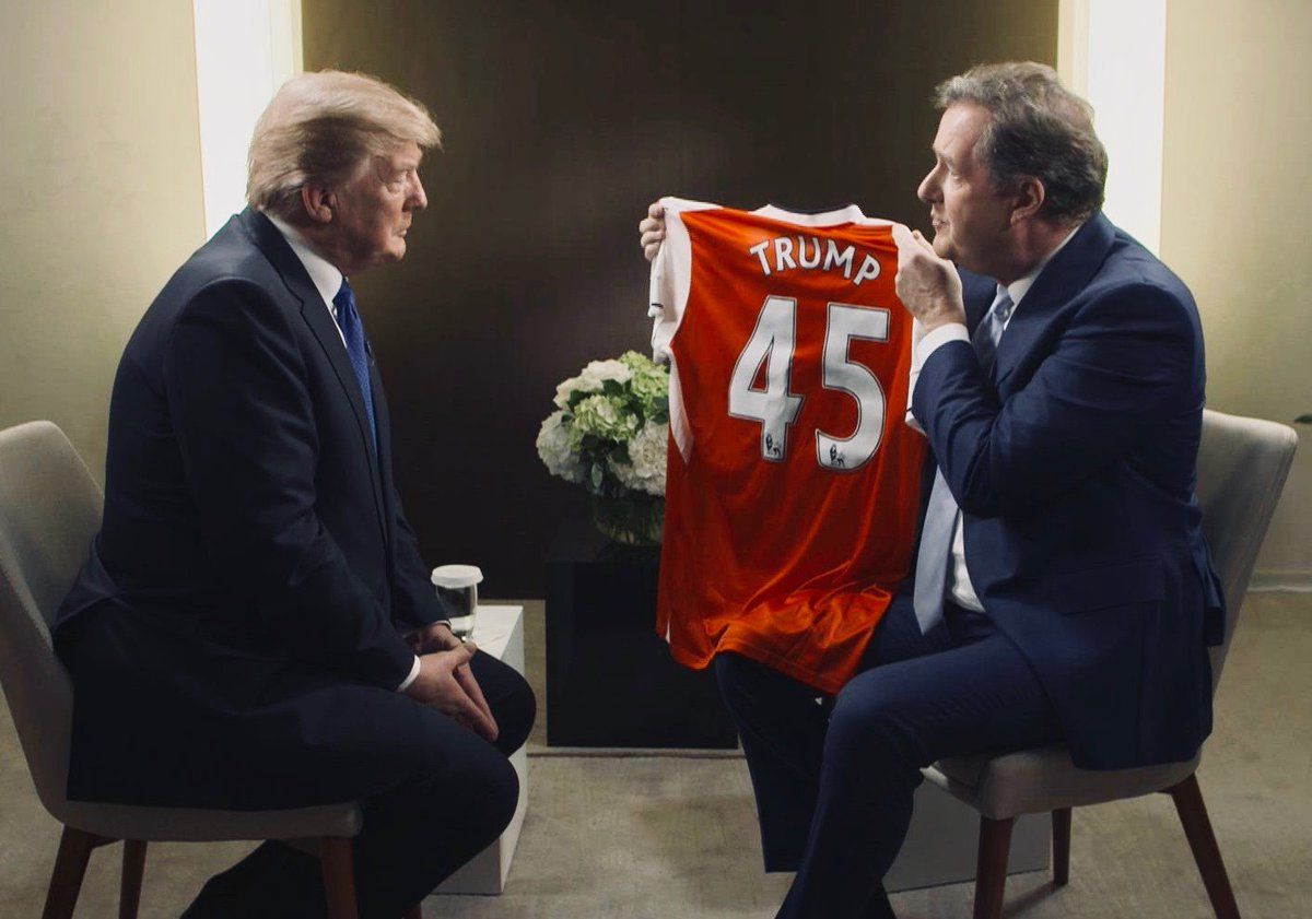 Piers Morgan - Donald Trump Copyright: &copy; Twitter