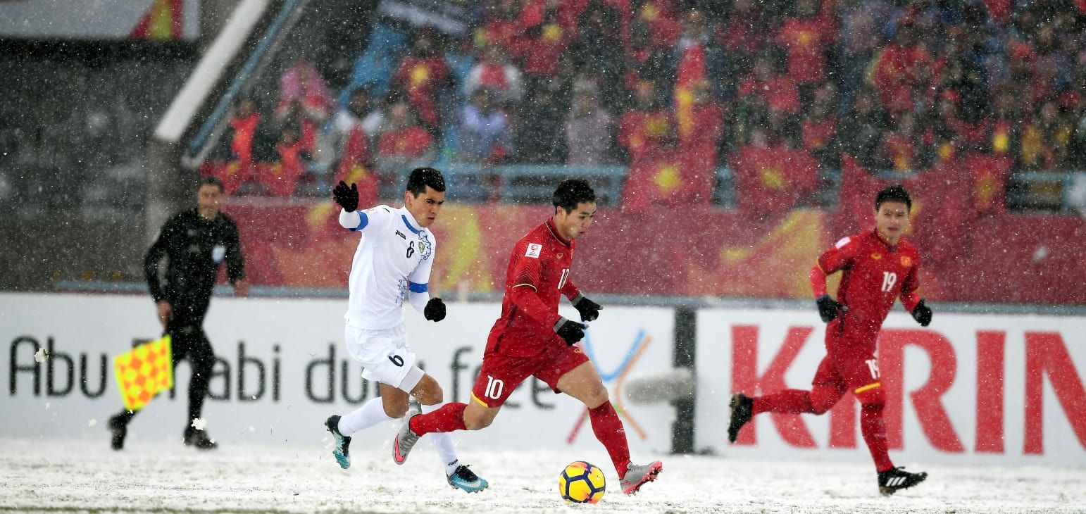 Vietnam U23 vs Uzbekistan U23 Copyright: © Fox Sport Asia