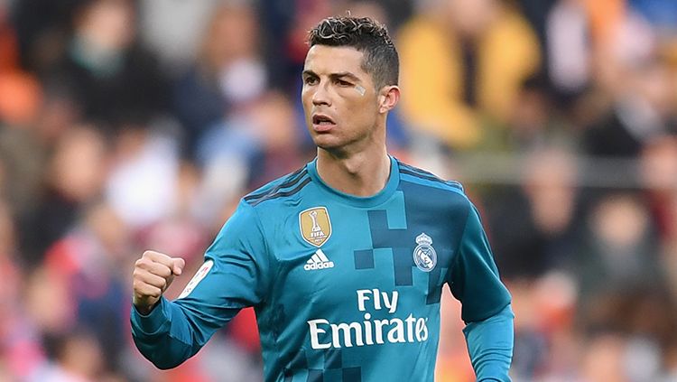 Ekspresi dari Ronaldo usai mencetak gol. Copyright: © Getty Images