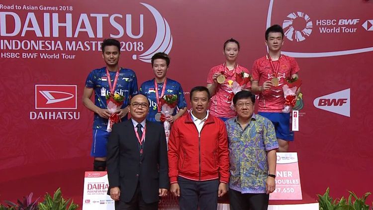 Tontowi Ahmad dan Liliyana Natsir harus puas sebagai runner-up Indonesia Masters 2018 Copyright: © Badminton Talk
