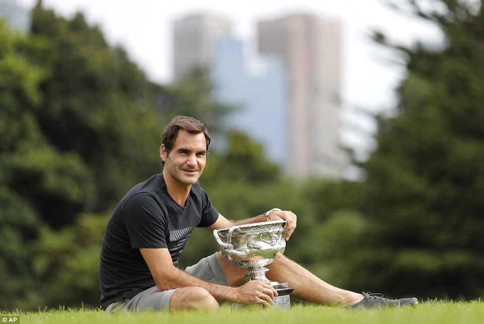 Roger Federer, petenis asal Spanyol. Copyright: © DailyMail