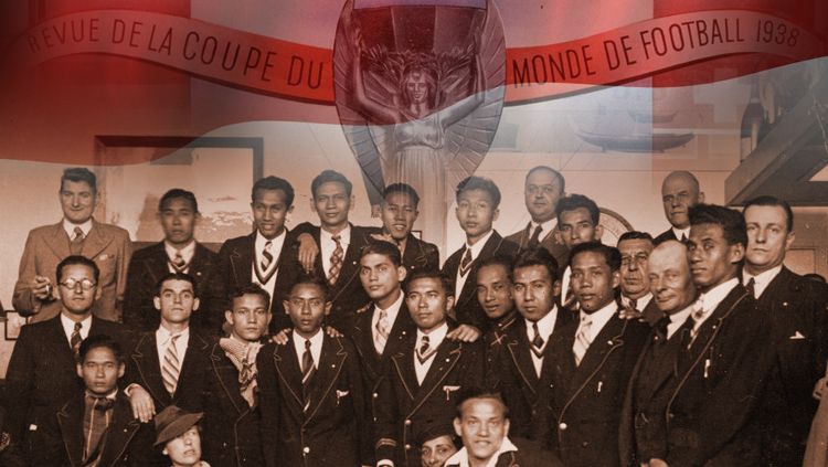 Timnas Indonesia Pada Piala Dunia 1938. Copyright: © INDOSPORT/Istimewa