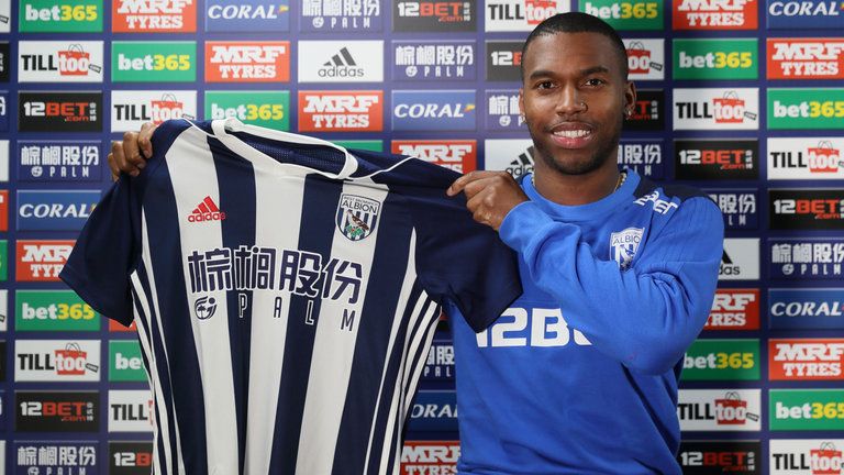 Sturridge resmi berseragam West Bromwich. Copyright: © Sky Sports