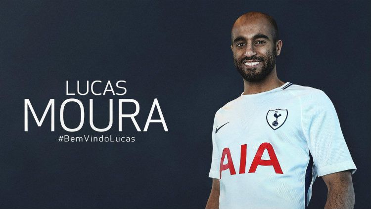 Lucas Moura resmi ke Tottenham Hotspur. Copyright: &copy; Twitter resmi Tottenham Hotspur