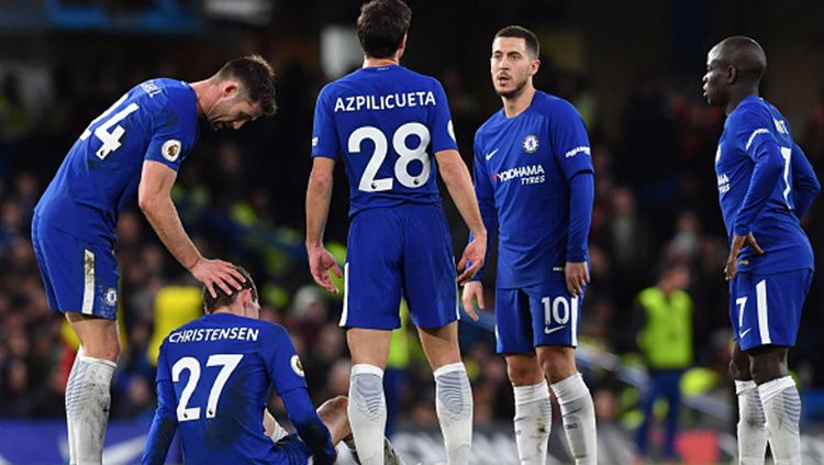Chelsea lesu saat harus kalah 3-0 dari Bornemouth. Copyright: © Getty Images