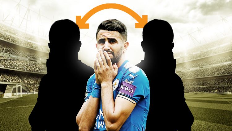 Tiga pemain yang gagal transfer, salah satunya Riyad Mahrez. Copyright: © Grafis: Eli Suhaeli/INDOSPORT
