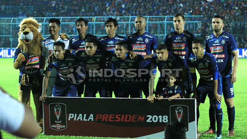 Skuat Arema FC Copyright: © Ian Setiawan/Indosport.com