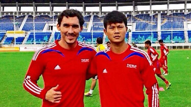 Dedi Gusmawan saat bermain di klub Zayar Shwe Myay FC Liga Myanmar Copyright: © Istimewa