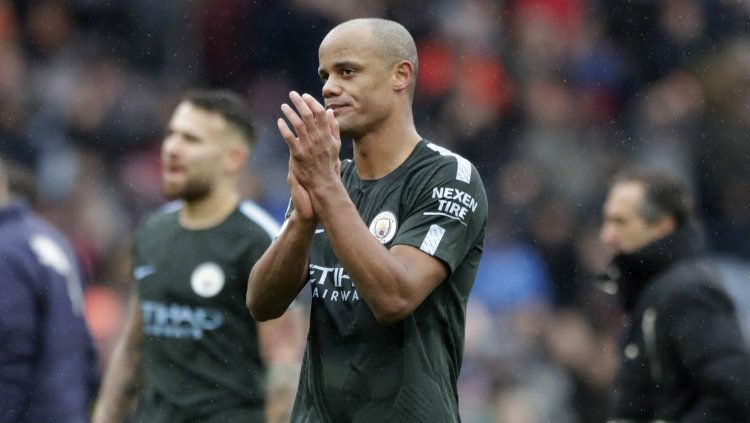 Kapten Manchester City, Vincent Kompany. Copyright: © Getty Images