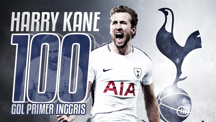 Harry Kane mencetak gol yang ke seratus di Liga Primer Inggris. Copyright: © Grafis: Eli Suhaeli/INDOSPORT