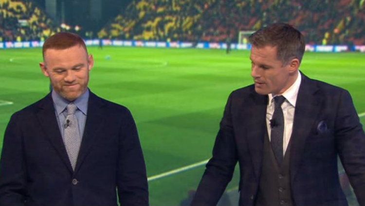 Wayne Rooney dan jamie Carragher Copyright: © Sky Sports