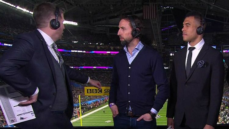 Southgate dalam gelaran Super Bowl Copyright: © Skysports