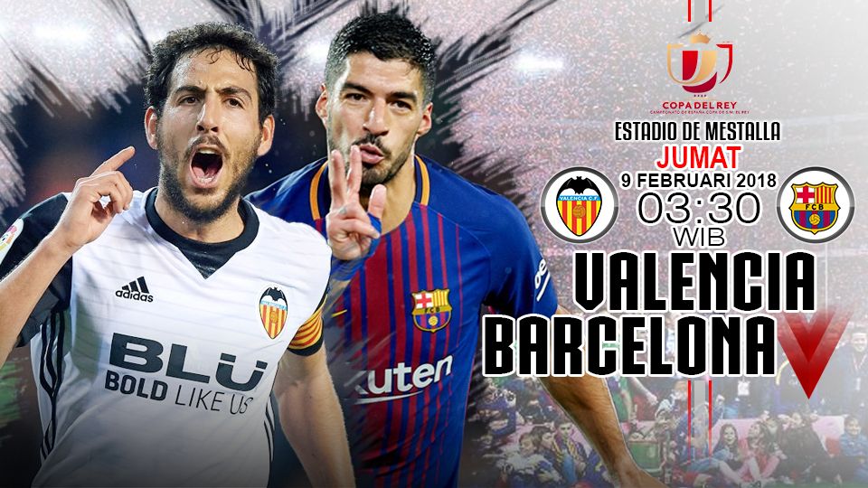 Valencia vs Barcelona. Copyright: © INDOSPORT
