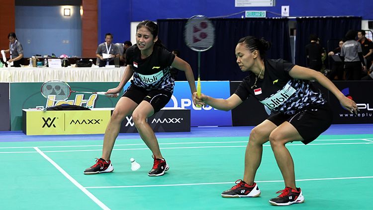 Tontowi Ahmad/Liliyana Natsir di ajang Badminton Asia Championships 2018. Copyright: Â© HUMAS PBSI