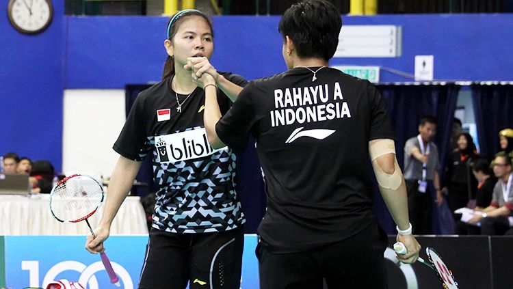 Ganda putri Indonesia, Greysia Polii dan Apriani Rahayu. Copyright: © Humas Pelatnas PBSI