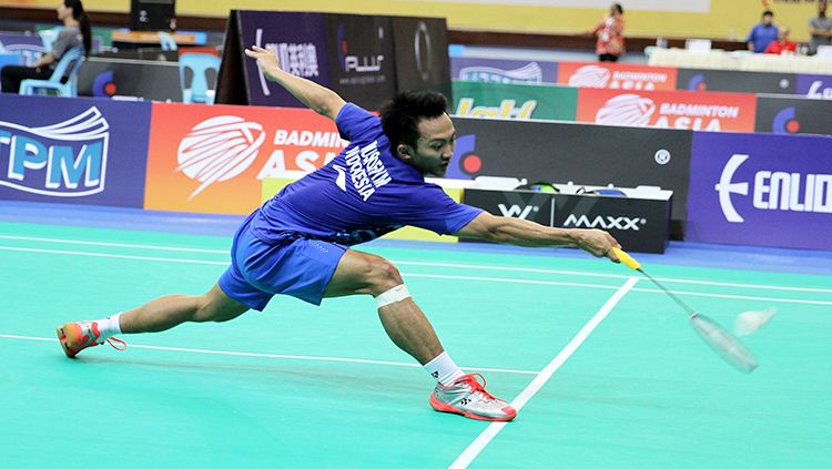 Ihsan Maulana Mustofa gagal melaju ke babak kedua Chinese Taipei Open 2019. Copyright: © Humas PBSI