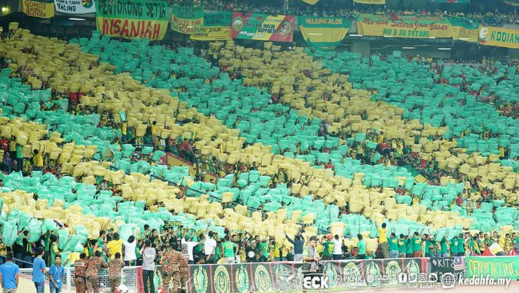 Suporter fanatik Kedah FA, UK09 di Stadion Darul Aman Malaysia. Copyright: © Ofisial Penyokong Bola Sepak Kedah FA
