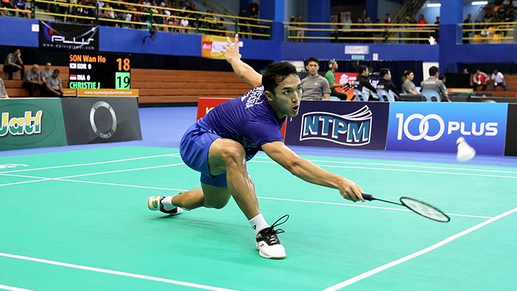 Pebulutangkis tunggal putra Indonesia, Jonatan Christie. Copyright: © Humas Pelatnas PBSI