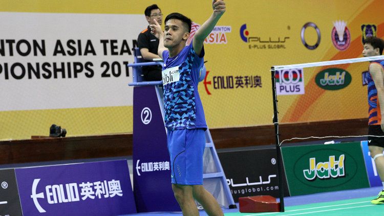 Firman Abdul Kholik di Badminton Asia Team Championship 2018. Copyright: © Humas PBSI