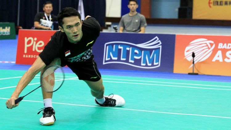 Jonatan Christie di Badminton Asian Team Championships 2018 Copyright: © Humas PBSI