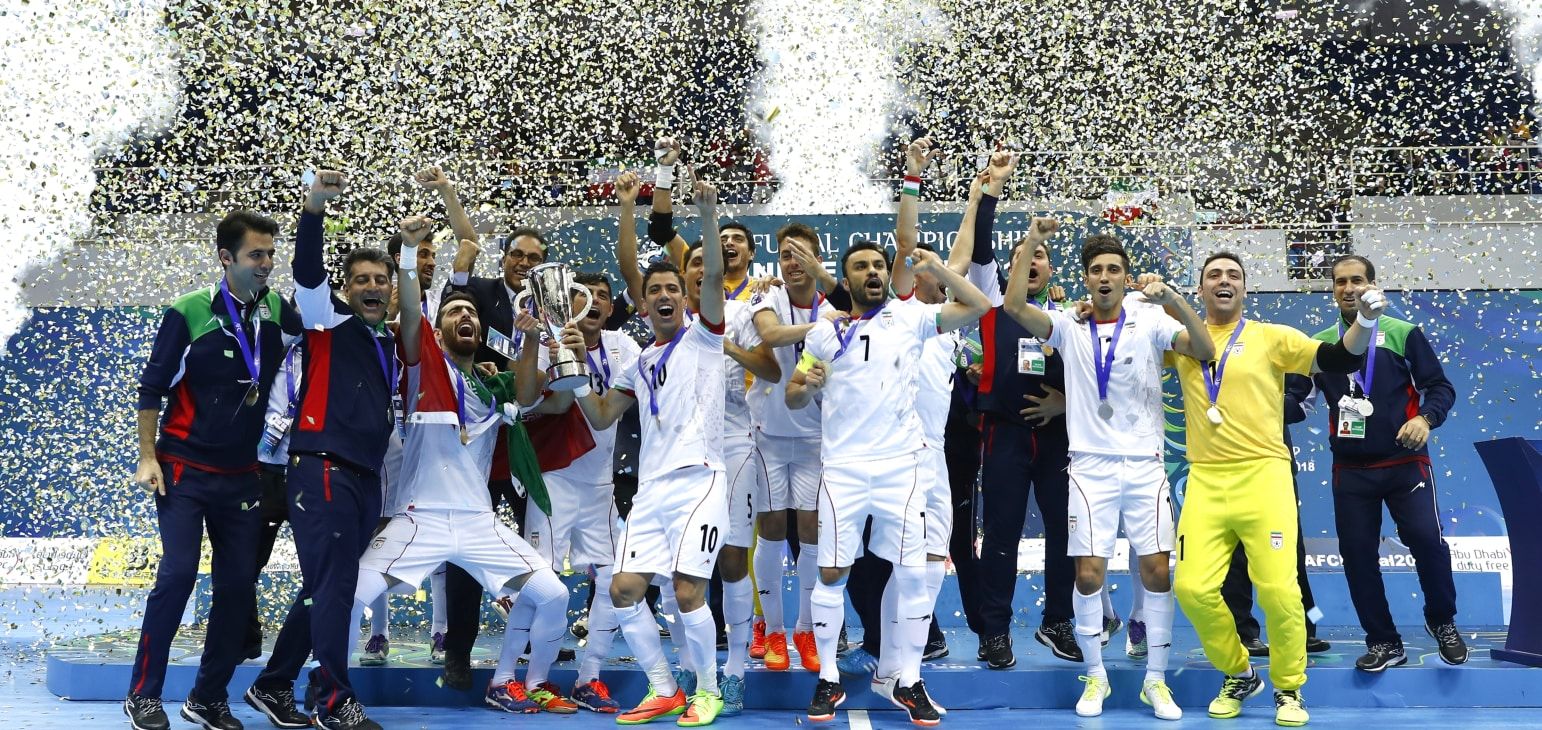 Iran sukses menyabet gelar ke-12 di AFC Futsal. Copyright: © AFC