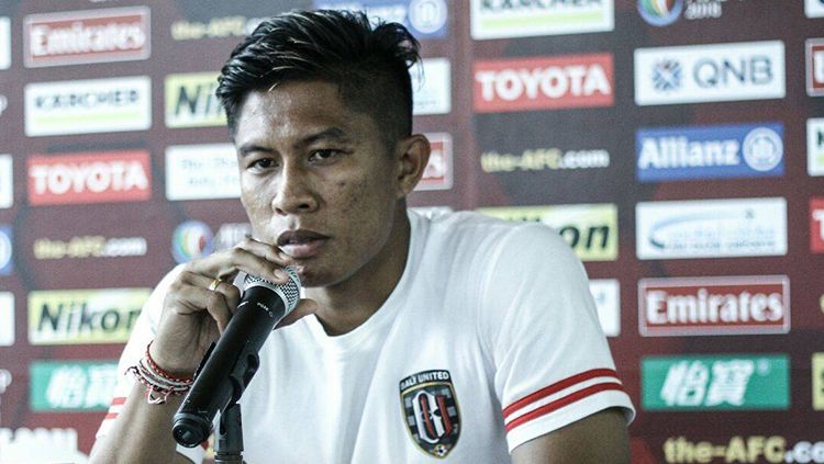 Bek klub Liga 1 Bali United, Agus Nova Wiantara dikabarkan sudah pulih dari cedera. Copyright: © Bali United