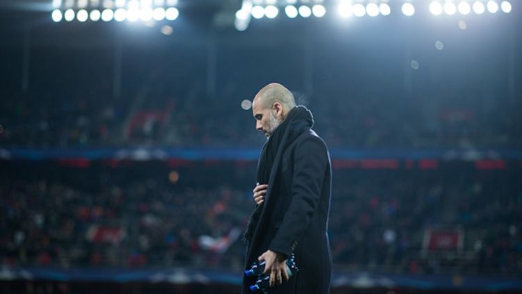Pep Guardiola, pelatih Manchester City. Copyright: © Getty Images