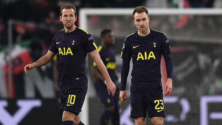 Harry Kane dan Christian Eriksen Copyright: © Getty Images