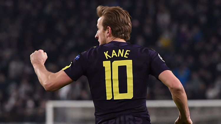 Harry Kane merayakan gol. Copyright: © Getty Images