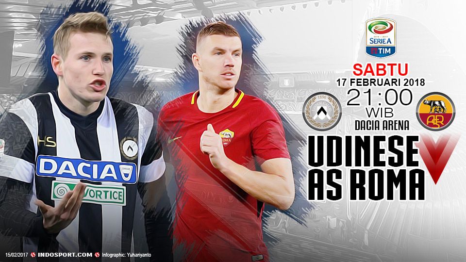 Prediksi Udinese vs AS Roma Copyright: © Grafis:Yanto/Soicaumienbac.cc