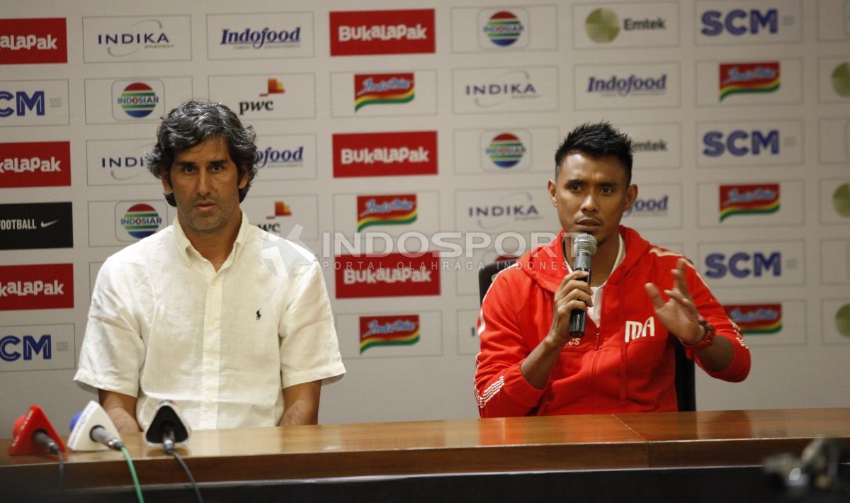 Konfrensi pers jelang Final Piala Presiden 2018 Persija Jakarta vs Bali United. Copyright: © Herry Ibrahim/Football265.com