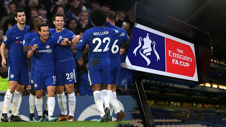 Selebrasi para pemain Chelsea. Copyright: © Getty Images