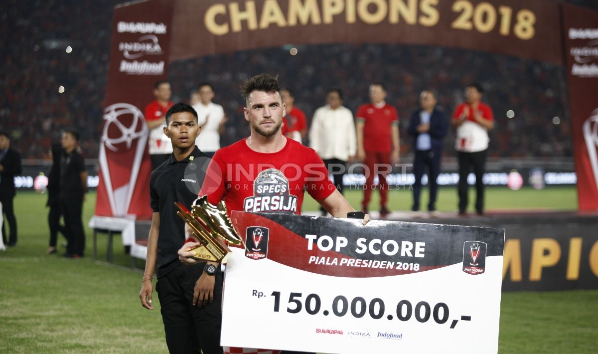 Selain Pemain Terbaik, Marko Simic juga menjadi pencetak gol terbanyak Piala Presiden 2018. Copyright: © Herry Ibrahim/INDOSPORT