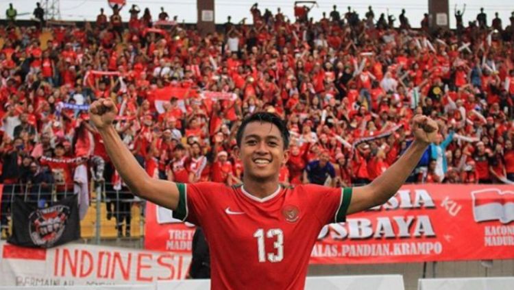 Febri Hariyadi dalam balutan seragam Timnas Indonesia. Copyright: Â© Herry Ibrahim/INDOSPORT