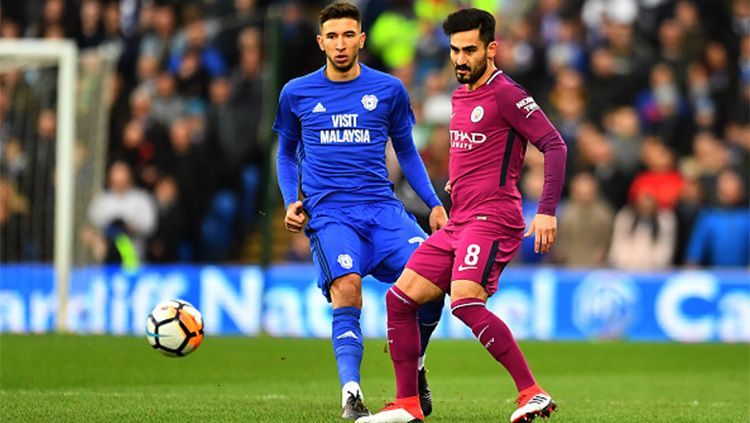 Marko Grujic (Cardiff City) dan Ikai Gundogan (Man City) Copyright: © Getty Images