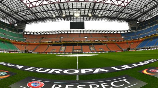 Stadion San Siro saat menggelar Liga Europa. Copyright: © Getty Images