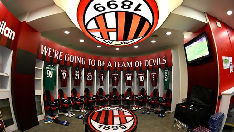 Locker Room AC Milan Copyright: &copy; Getty Images