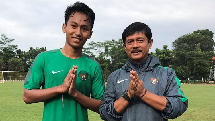 Foto tim Indonesia U-19 sebelum memulai laga. Copyright: © Abdurrahman Ranala/INDOSPORT