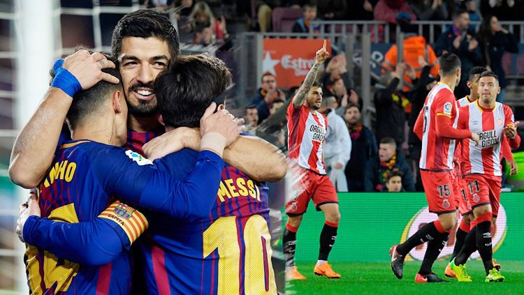 Barcelona menang banyak atas Girona dengan skor 6-1. Copyright: © Getty Images