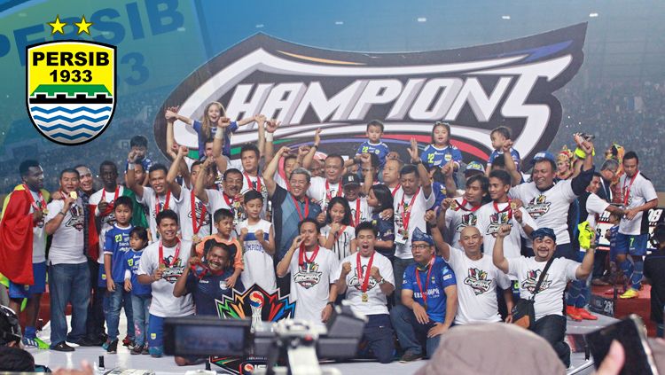 Momen Persib Bandung saat juara Liga Indonesia 2014. Copyright: © INDOSPORT