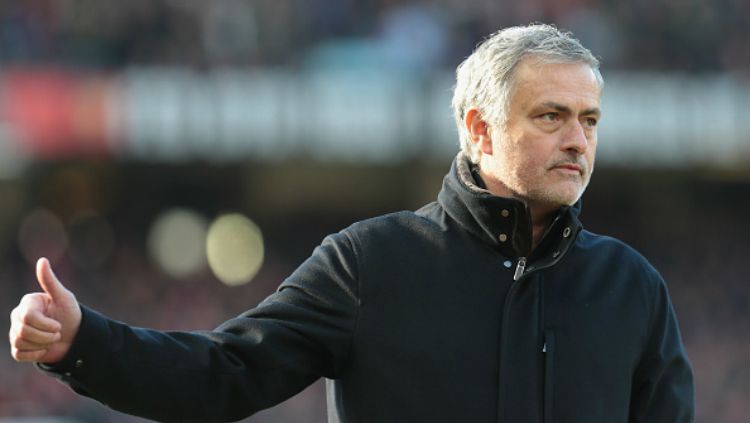 Jose Mourinho, pelatih Manchester United. Copyright: © Getty Image