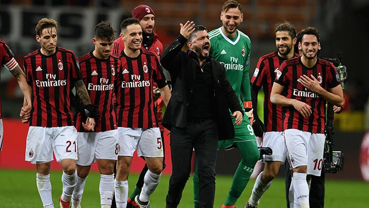 Skuat AC Milan. Copyright: © Getty Images