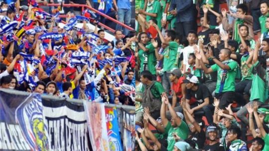 Bonek dan Aremania Copyright: &copy; jatim.tribunnews.com
