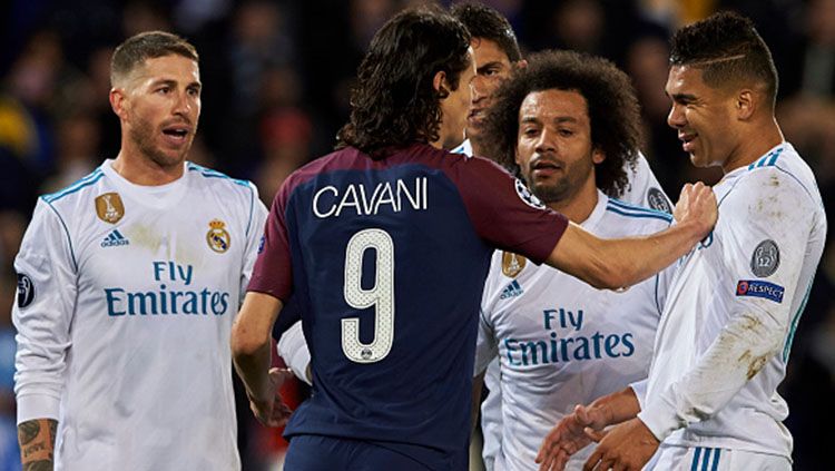 Laga PSG vs Real Madrid pada Liga Champions tahun 2018 lalu. Copyright: © Getty Images