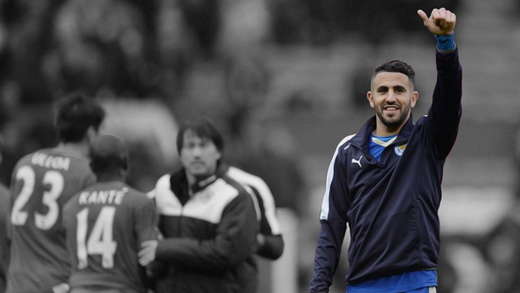 Riyad Mahrez resmi pensiun sebagai pemain profesional. Copyright: © Getty Images